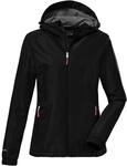 Killtec Damen Kos 15 Wmn Jckt Funktionsjacke Mit Kapuze, Packbar, Schwarz, 46 EU