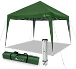 VOUNOT&reg; Pavillon Faltbar 3x3m, mit 4 Sands&auml;cke, Pop Up Faltpavillon, UV-Schutz 50+,