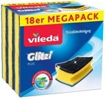 Vileda Glitzi Plus Topfreiniger, Sp&uuml;lschwamm f&uuml;r die K&uuml;che, Schwamm mit