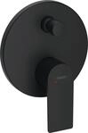 hansgrohe Wannenarmatur Rebris E, Unterputz Badarmatur f&uuml;r 2 Funktionen, Mattschwarz