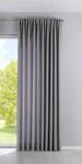 Vorhang Blickdicht &raquo;Palermo&laquo; HxB 250x300 cm Grau Gardine Extra Breit Matt