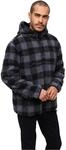 Brandit Teddyfleece Worker Pullover, Farbe: Black/Grey, Gr&ouml;&szlig;e: S