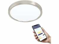 EGLO connect.z Smart-Home LED Bad-Deckenlampe Fueva-Z, Ø 28,5 cm, ZigBee, App...