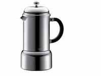 Bodum Chambord Espresso Maker 6 Tassen Induktion, Edelstahl, Silber, 21 x 10.5...