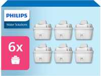Philips Water Wasserfilter-Kartuschen, 6er-Pack, Brita-kompatibel, reduziert