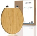 SCH&Uuml;TTE WC-Sitz BAMBOO ohne Absenkautomatik aus Bambus, nachhaltiger Toilettendeckel