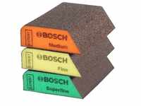 Bosch Professional 3x Expert S470 Combi Blöcke (Schleifschwamm für Weichholz,...