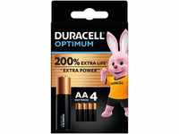 Duracell Optimum Batterien AA, 4 Stück, bis zu 200% zusätzliche Lebensdauer...
