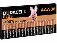Duracell Plus Batterien AAA, 36 Stück, langlebige Power, AAA Batterie für Haushalt
