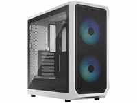 Fractal Design Focus 2 RGB White -Tempered Glass Clear Tint - Mesh Front –...