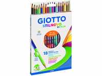 Giotto 257200 Stilnovo Bicolor, 18 Pastellfarben, 3.3. Millimeter