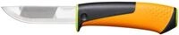 Fiskars Hochleistungsmesser inklusive Holster mit integriertem Messersch&auml;rfer,