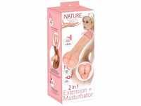 Nature Skin 2in1 Extension + Mastubator - stimulierendes Penis-Sleeve für...