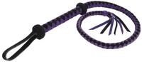 Erotic Fashion Bullwhip, lila-schwarz Leder, 1er-Pack (1 x 1 St&uuml;ck)