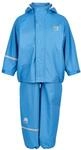 Celavi Jungen Basic Rainwear Set -Solid Pu Regenjacke, Blau, 120 EU