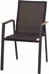 Siena Garden Stapelsessel Rondo anthrazit/Ranotex&reg; grau Stapelstuhl