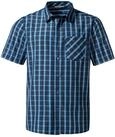 VAUDE Men's Albsteig Shirt III, Herren Kurzarm-Hemd zum Wandern, Dark sea, S