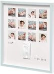 Baby Art - gro&szlig;er Foto Bilderrahmen mit Gipsabdruck Set f&uuml;r Baby Fu&szlig;abdruck oder