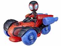 Marvel Spidey and His Amazing Friends Leuchtender Techno-Racer, Spielzeug mit