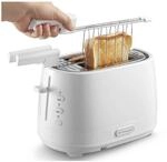 De Longhi CTLAP2203 Toaster mit Zange, 550 Watt. Bianco