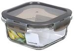 LocknLock OVEN GLASS Frischhaltedosen Glas mit Deckel | 500ml | 14 x 14 x 6,8 cm 