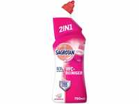 Sagrotan WC-Reiniger Blütenfrische – 2in1 Reinigungsmittel mit...