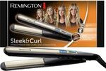 Remington Gl&auml;tteisen Sleek & Curl (abgerundetes Design -ideal zum Gl&auml;tten & Stylen