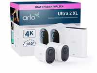 Arlo Ultra 2 XL Überwachungskamera Aussen WLAN, 2er Set, 12-Monate Akkulaufzeit,