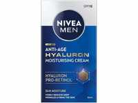 NIVEA MEN Hyaluron Anti-Age Anti-Faltencreme mit Hyaluronsäure für Männer...