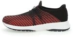 UYN Herren Zephyr Sneaker, Rot Schwarz, 44 EU