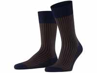 FALKE Herren Socken Oxford Stripe M SO Baumwolle gemustert 1 Paar, Lila (Plum...