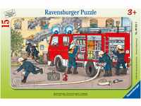 Ravensburger Kinderpuzzle - 06321 Mein Feuerwehrauto - Rahmenpuzzle für Kinder...