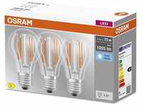 OSRAM LED-Lampe, Sockel: E27, Kalt weiß, 4000 K, 7,50 W, Ersatz für