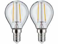 Paulmann 28857 LED Lampe Tropfen Filament E14 230V 2x250lm 2x2,7W 2700K Klar...