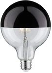 Paulmann 28680 LED Lampe Filament G125 6W Leuchtmittel Kopfspiegel Schwarz Chrom