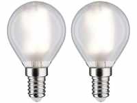 Paulmann 28919 LED Lampe Tropfen Filament 2er Set E14 230V 2x470lm 2x4,8W 4000K...