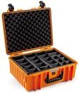 B&W International Mehrzweckkoffer Outdoor Typ 6000 (PP.326) Orange - mit variabler