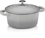 kela Gusseisen Br&auml;ter rund 2,5 Liter, Dutch Oven CALIDO, Induktion Gussbr&auml;ter mit
