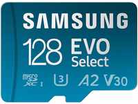 Samsung EVO Select (2021) microSD-Karte + SD-Adapter, 128 GB, Speicherkarte für