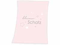 Klaus Herding GmbH Baby Best Microfaserflausch-Decke, Polyester, Rosa, 75 x 100...