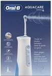 Oral-B AquaCare Series 4, Kabellose Munddusche, Wei&szlig;/Blau