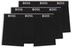 BOSS Hugo Herren Trunk 3p Co/EL Boxershorts, New - Black1, XL