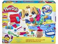 Play-Doh Tierarzt Spielset mit Spielzeughund, Tragebox, 10 Knetwerkzeugen und 5
