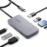 Inateck 7 in 1 USB C Hub mit 4K HDMI, PD 100W, 3 USB A 3.2 10Gbps, SD/TF Kartenleser,