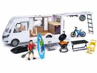 Dickie Toys - Spielzeug Wohnmobil (30 cm) - aufklappbarer Camping-Wagen (weiß)...