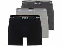 BOSS Herren Boxer Briefs, 3er Pack, Open Grey 061, L