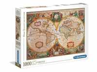 Clementoni 31229 Antike Karte – Puzzle 1000 Teile, Geschicklichkeitsspiel...