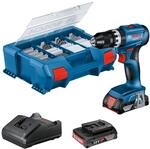 Bosch Professional 18V System Akku Schlagbohrschrauber GSB 18V-45 (Drehzahl...