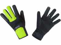 GORE WEAR Unisex Thermo Handschuhe, GORE WINDSTOPPER, Gr. 5, Schwarz/Neon-Gelb