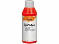 KREUL 91341 - Javana Stoffmalfarbe für helle Stoffe, 250 ml Glas in rot,